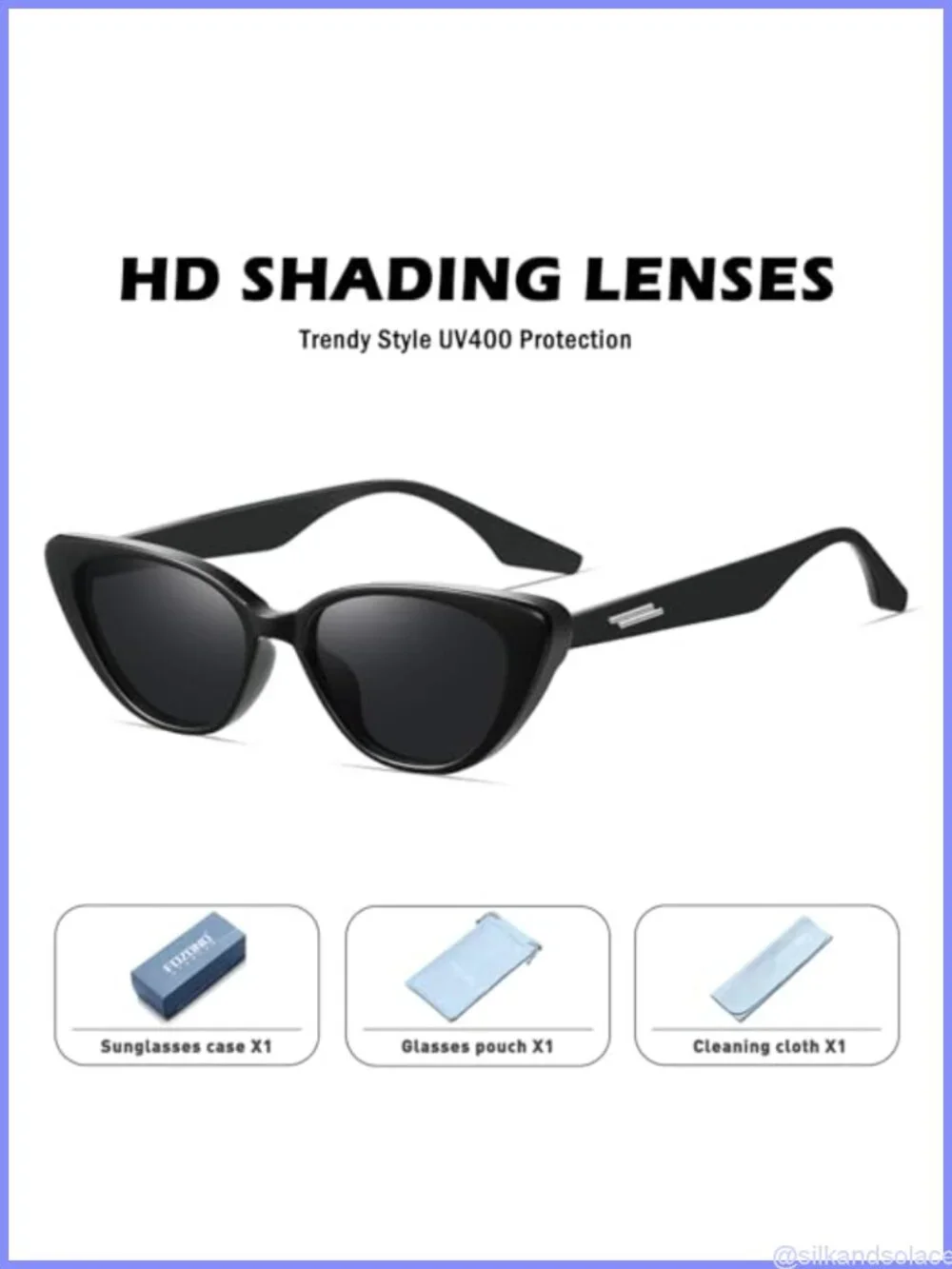 Small Narrow Cat Eye Sunglasses UV400 Retro 90s Women's